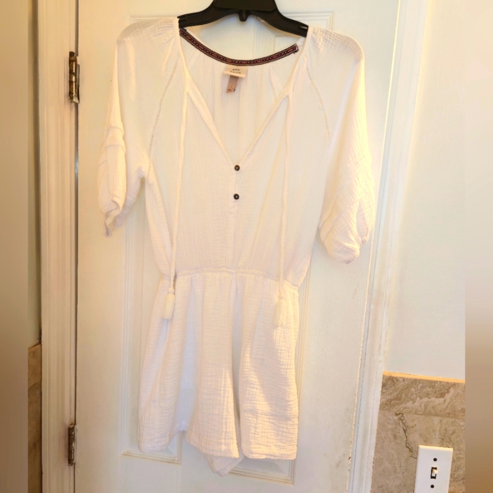 White Women's Romper